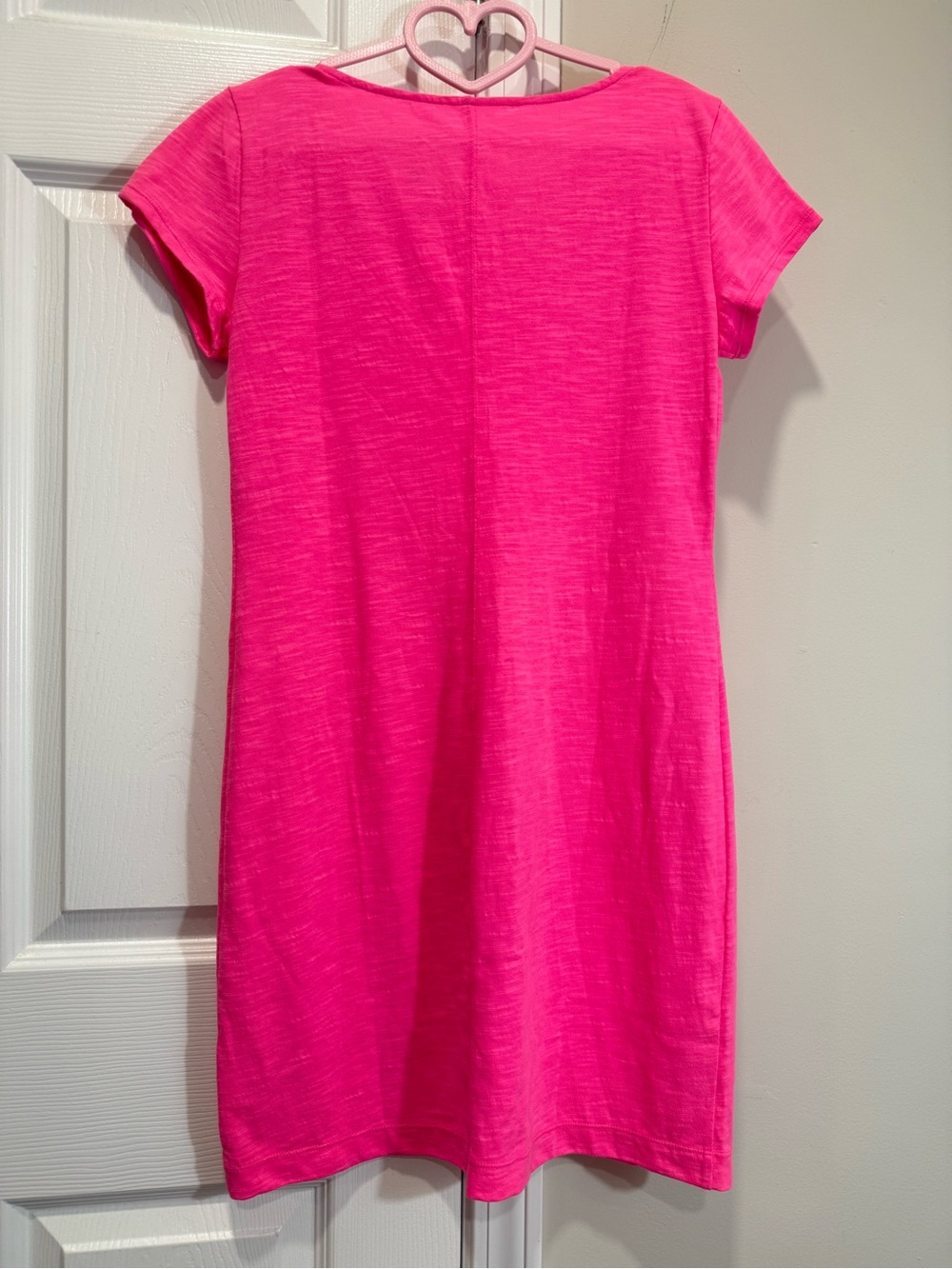 Lilly Pulitzer Beacon T Shirt Dress Size S Pink Soutache Embroidered neckline - Picture 4 of 6